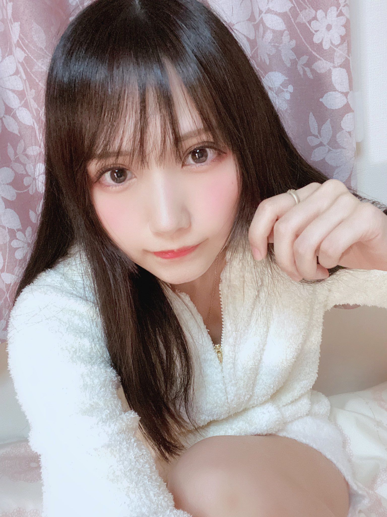The cosplayer has a cute face