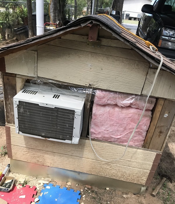 The modern cooling and air conditioning system installed