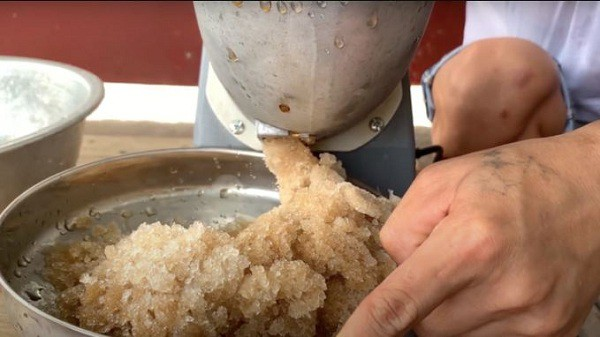The shaved ice also had some uninvited flies