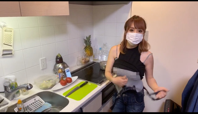 She even takes off her sweater completely