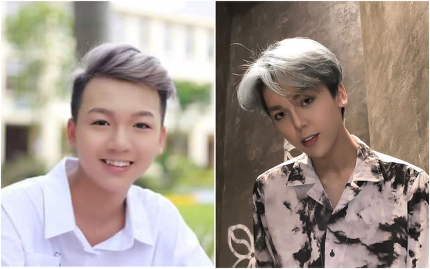 The difference in Long Bi's appearance then and now.