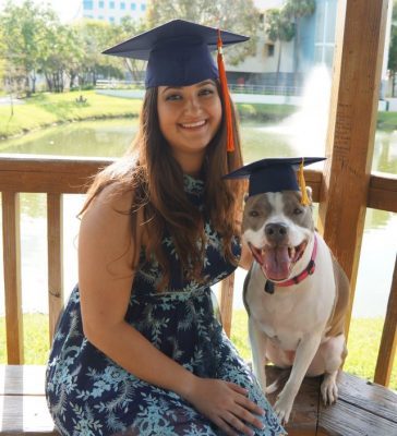 Dog Kali with its owner in the story
