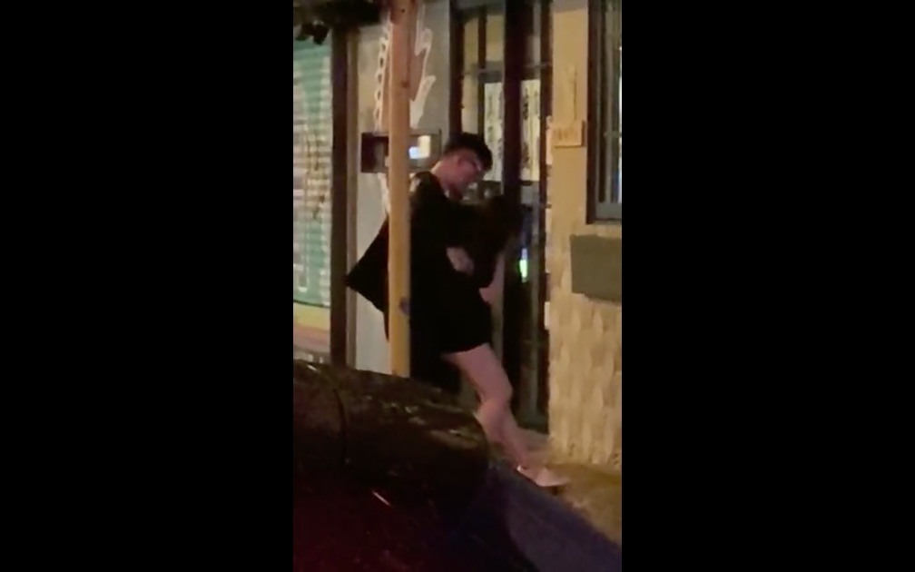 She even struggled to stand