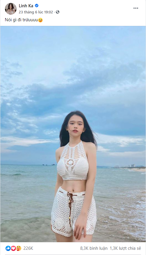 Latest update from Linh Ka on her personal page