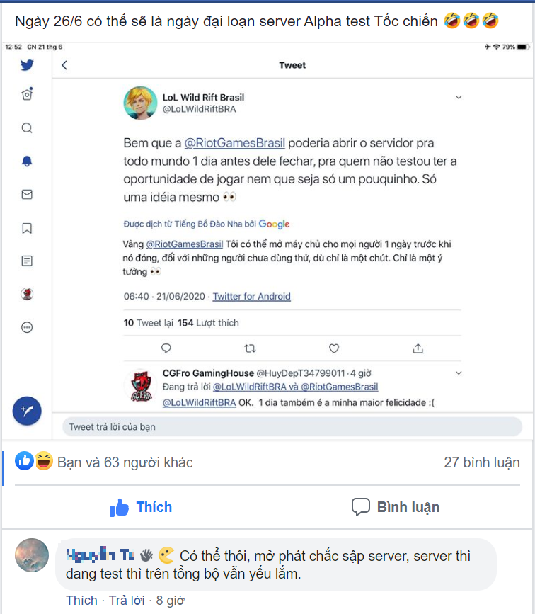 Vietnamese players hope Riot will open the server for everyone for one day