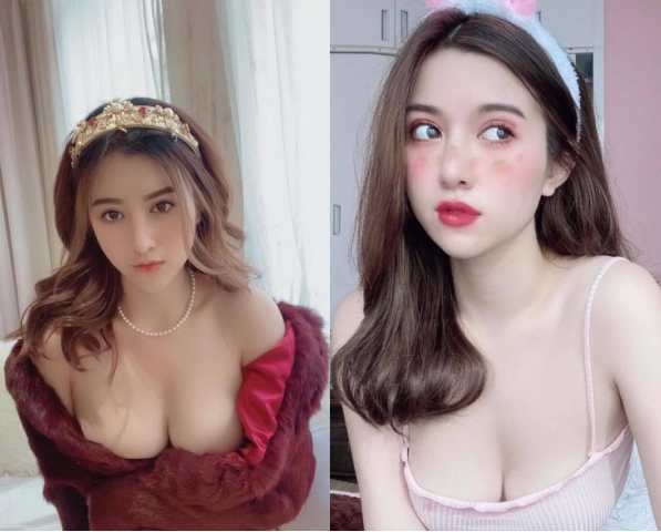 With a full, voluptuous bust, the beauty leaves netizens in admiration.
