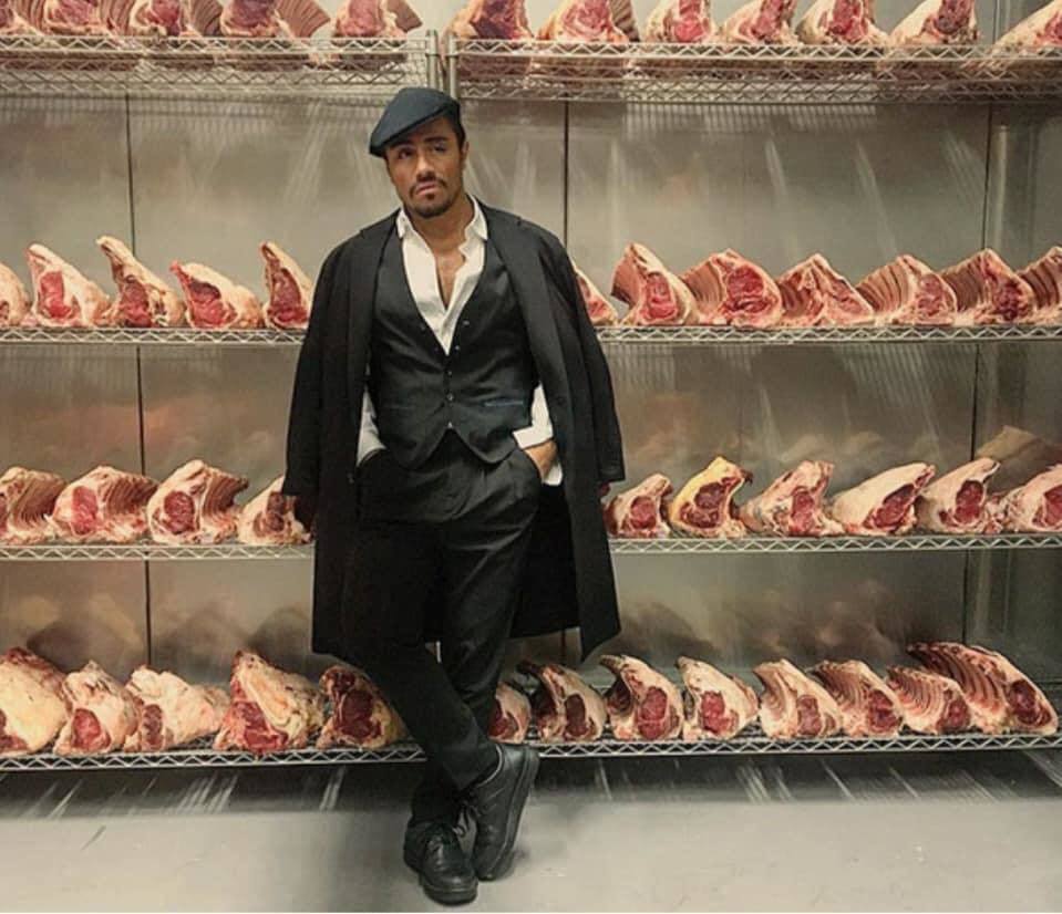 Portrait of Salt Bae - the world-famous salt sprinkling chef