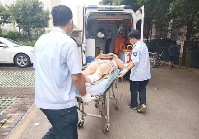 The girl was rushed to the hospital for examination after bleeding was controlled