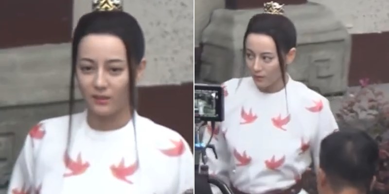 Behind-the-scenes photo of Dilraba Dilmurat that is widely discussed
