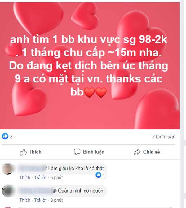 An example of a post in groups that are causing a stir in the online community