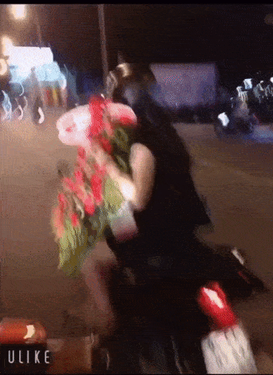 The clip where he filmed himself stealing flowers in the street