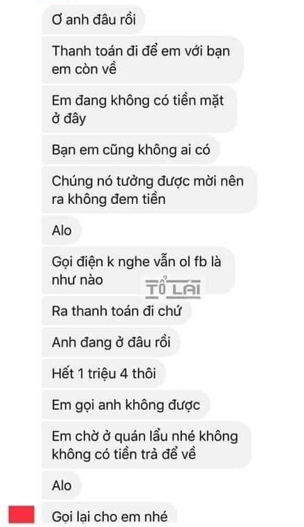 Message sent by the girl.
