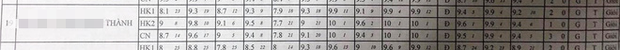 And here are Thành's academic results for 12th grade.