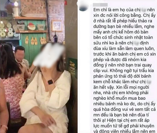 The beautiful girl also apologized, asserting she did not know the person claiming to be her aunt or cousin.