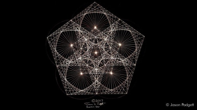 A hand drawing of Padgett about fractal geometry.
