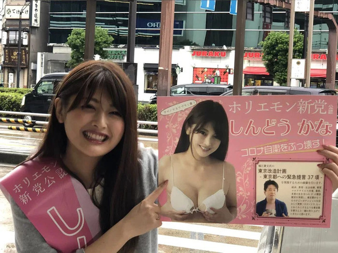 She looks very confident.