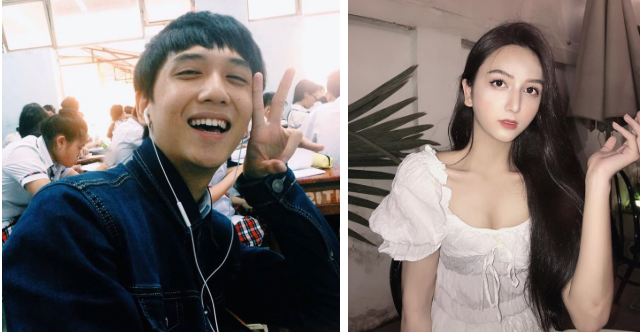 The girl's images before and after her impressive transformation