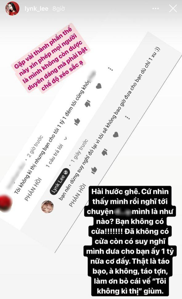 Lynk Lee's fierce response to antifans