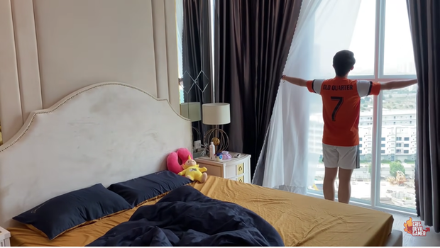 The bedroom also has a stunning, bright view