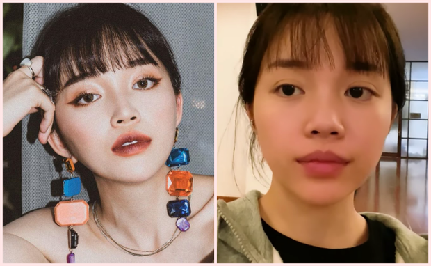 Her features remain striking even without makeup