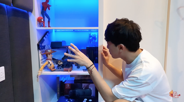 Inside the studio at Cris Phan's home