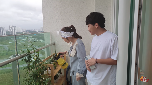 Cris Phan's apartment has a balcony with a view of all of Ho Chi Minh City