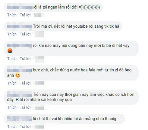 The number of comments from netizens indicates that the quantity of criticism towards TikToker Huỳnh Đạt is always overwhelming.