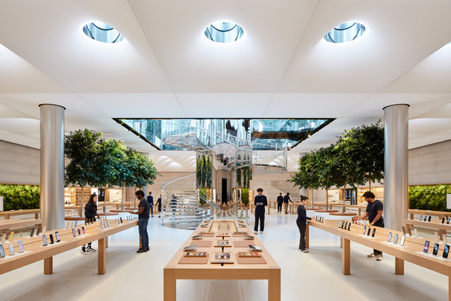 An Apple Store in the US.