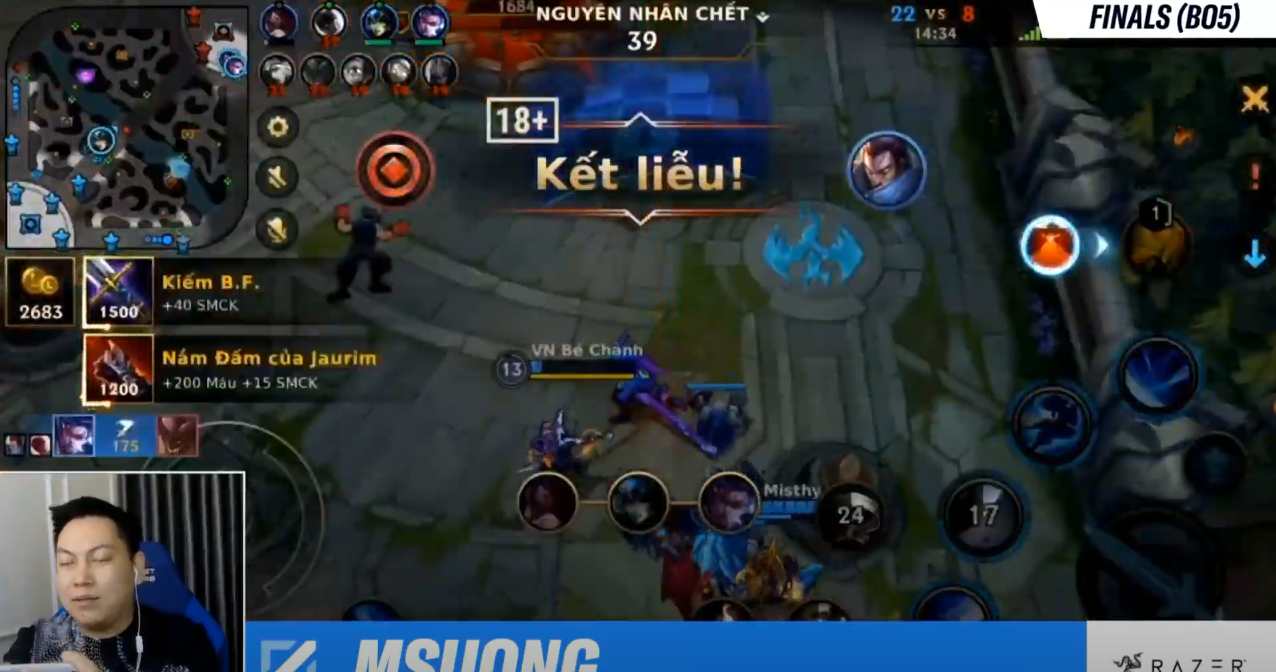 An instance of Msuong unable to escape from the turret