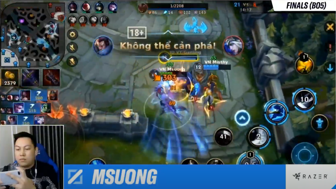 Msuong's Yasuo on the second day of competition