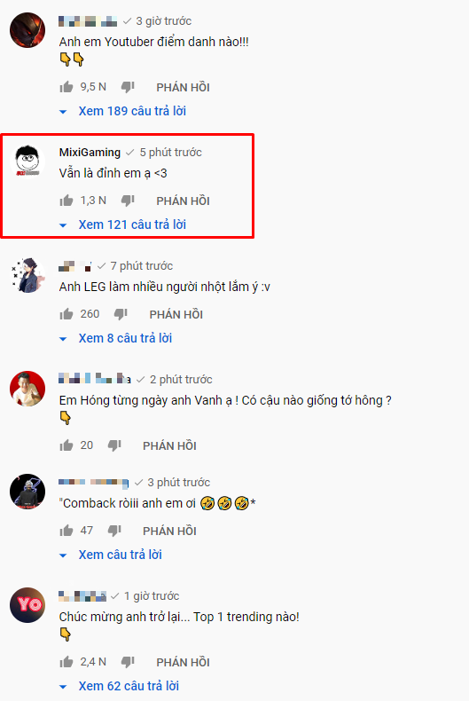 A brief but very succinct comment from Độ Mixi under the video