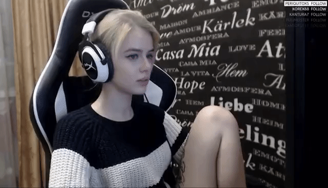 The beautiful streamer in the story
