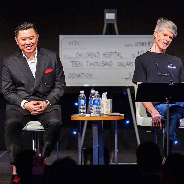 Dan Lok (on the left) and Alan Jacques reunited when Dan was successful.