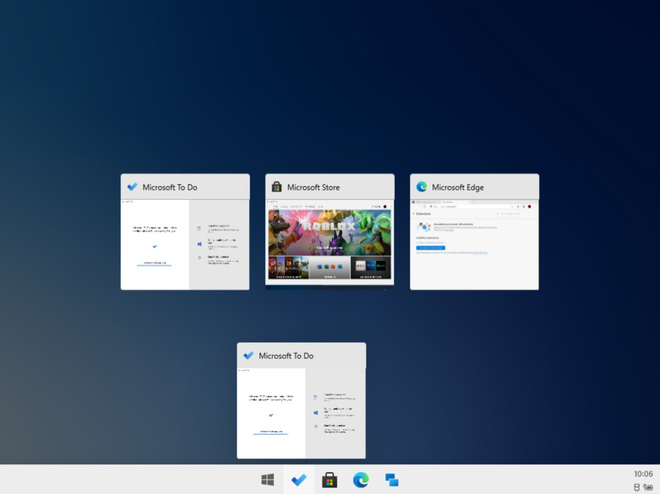Task View similar to Windows 10