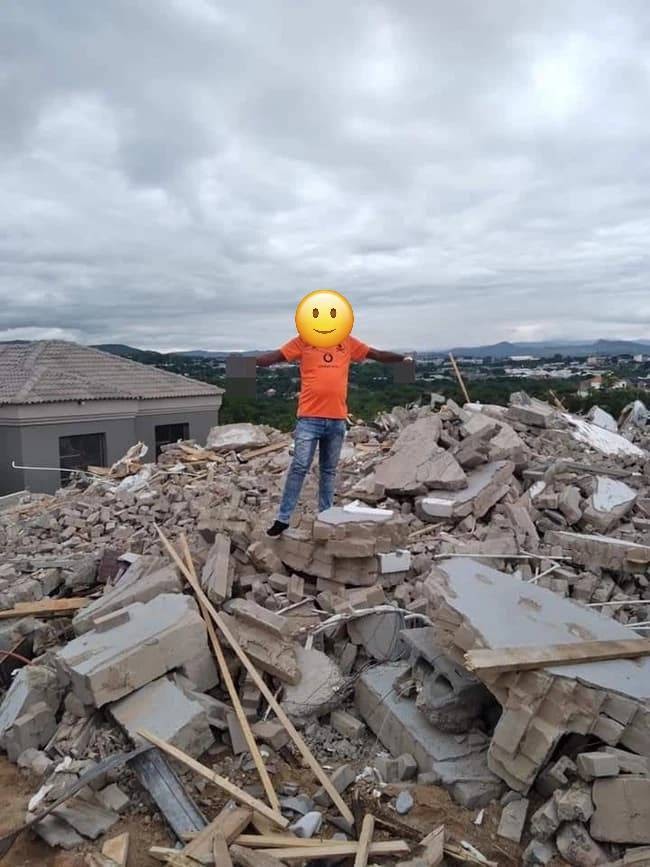 The guy unhesitatingly checked in on the ruins.