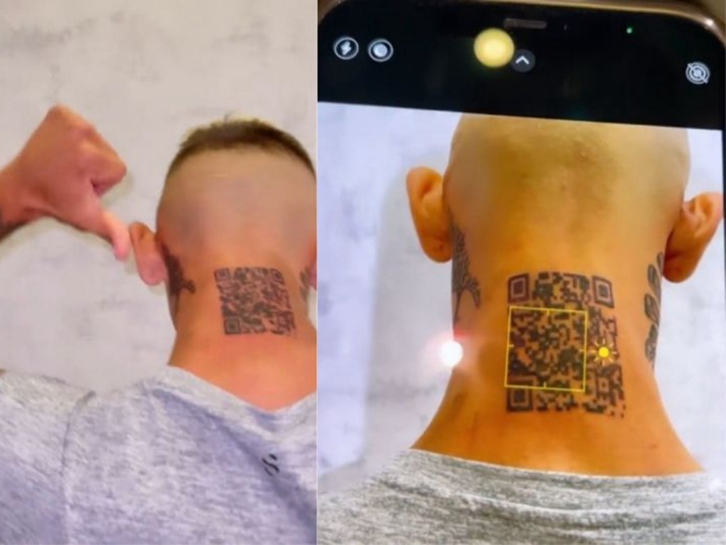 Mauricio Gomez and his bold neck tattoo