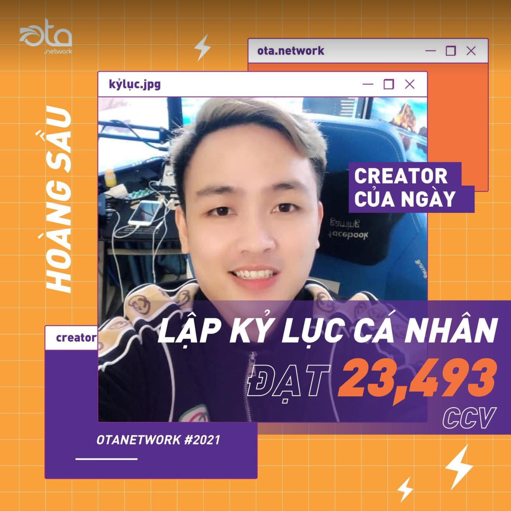 Hoàng Sầu achieves a record of nearly 24,000 online viewers and is honored by OTA Network