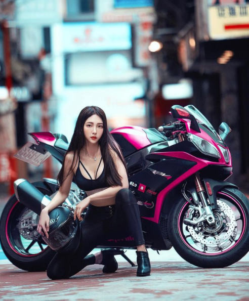 Sofia especially loves large motorcycles