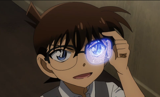 The location will be displayed on Conan's glasses