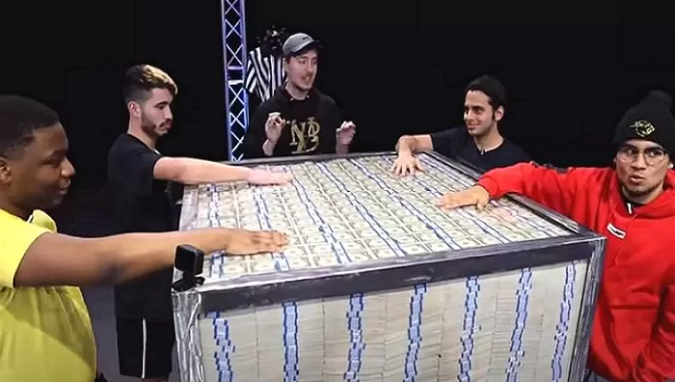 Mr Beast and the participants of this strange game