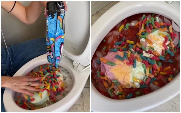 The final 'product' of the female YouTuber