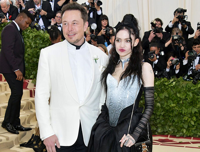 Elon Musk and his girlfriend