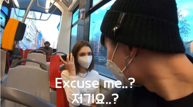 The YouTuber and the girl in the story