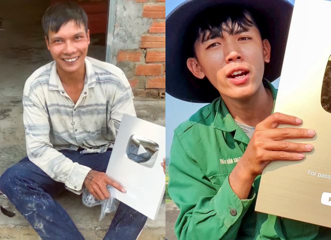 Lộc Fuho and Sang Vlog - two YouTubers considered the poorest in Vietnam