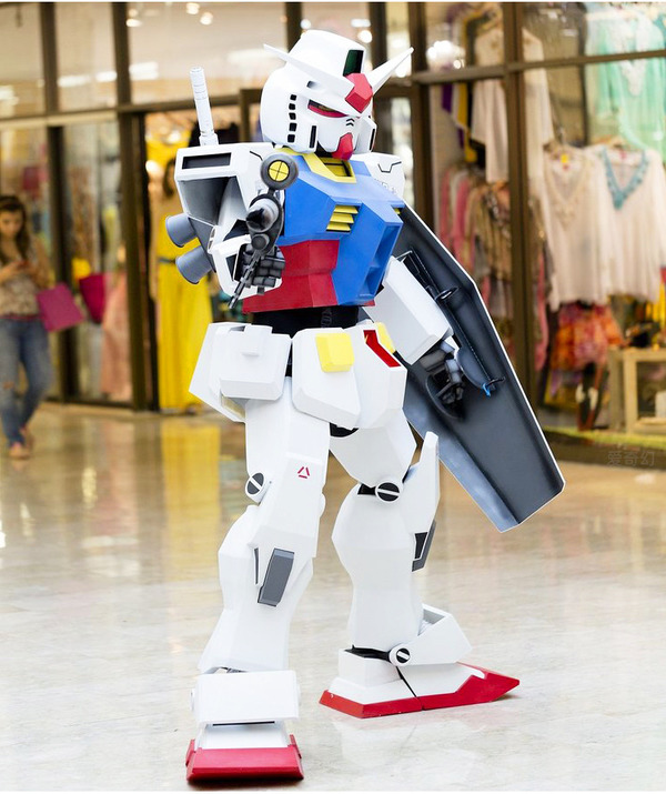 This is a real-life Gundam, not a model