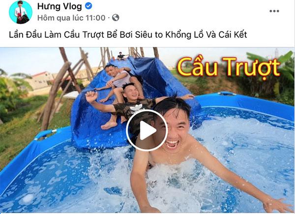 Both Hung Vlog's personal Facebook and YouTube still post videos regularly