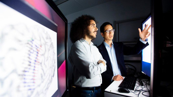 Neurosurgeon Edward Chang (right), author of the new study