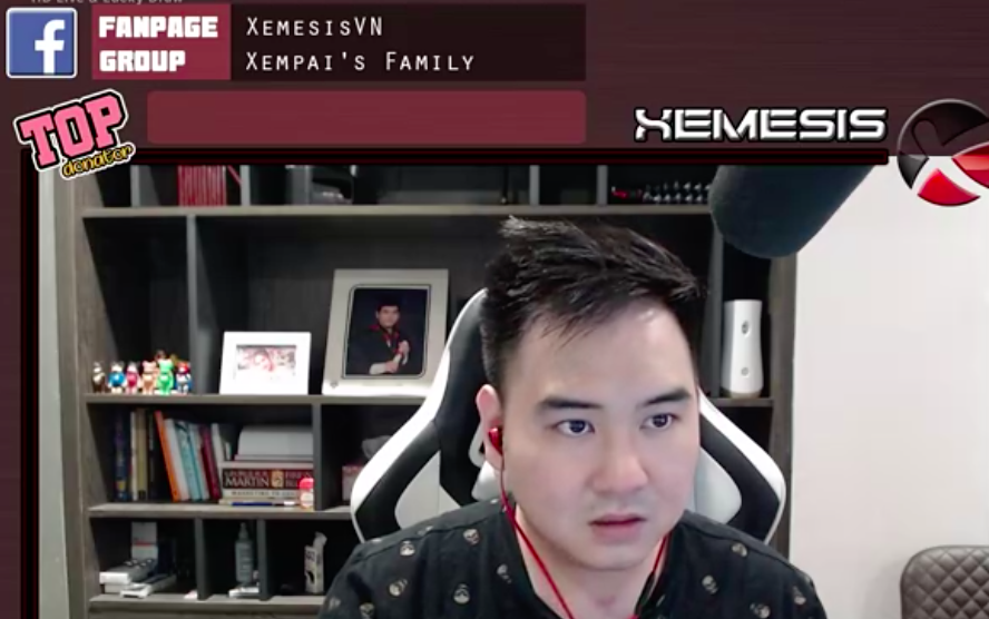 The stunned expression of the male streamer after a string of unfortunate losses.