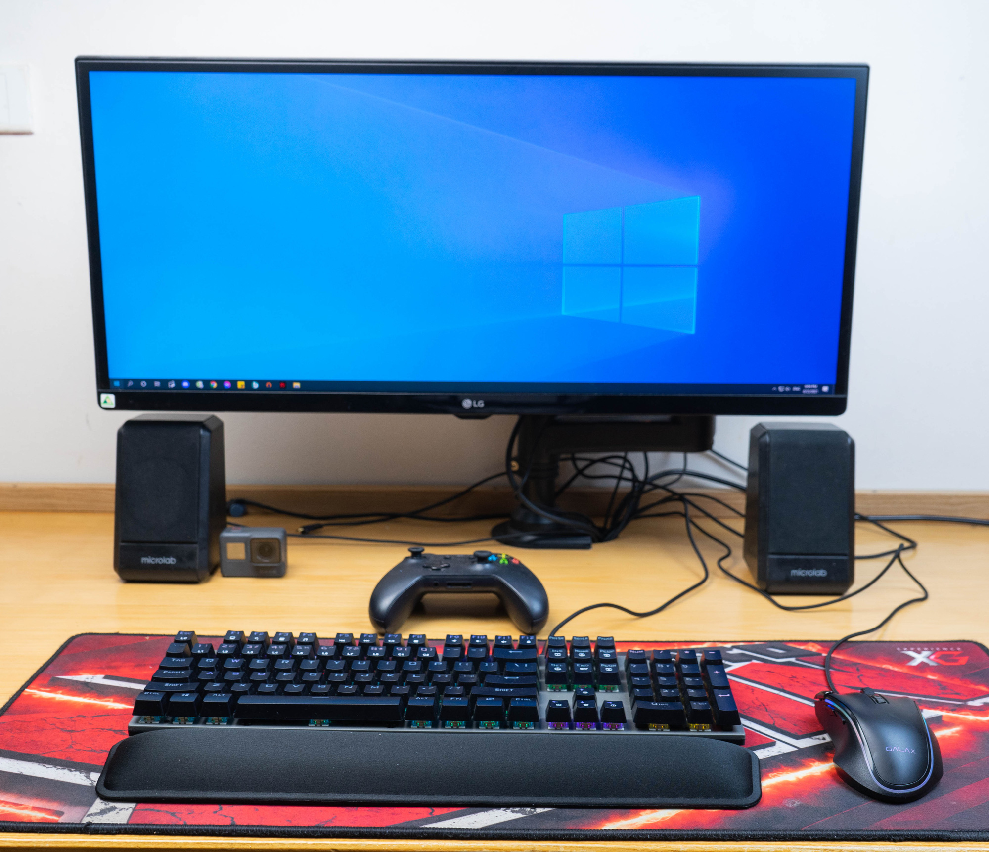 The mouse and keyboard duo from Galax creates a harmonious and visually appealing gaming setup