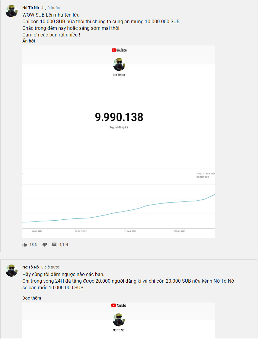 The subs on NTN's channel are skyrocketing